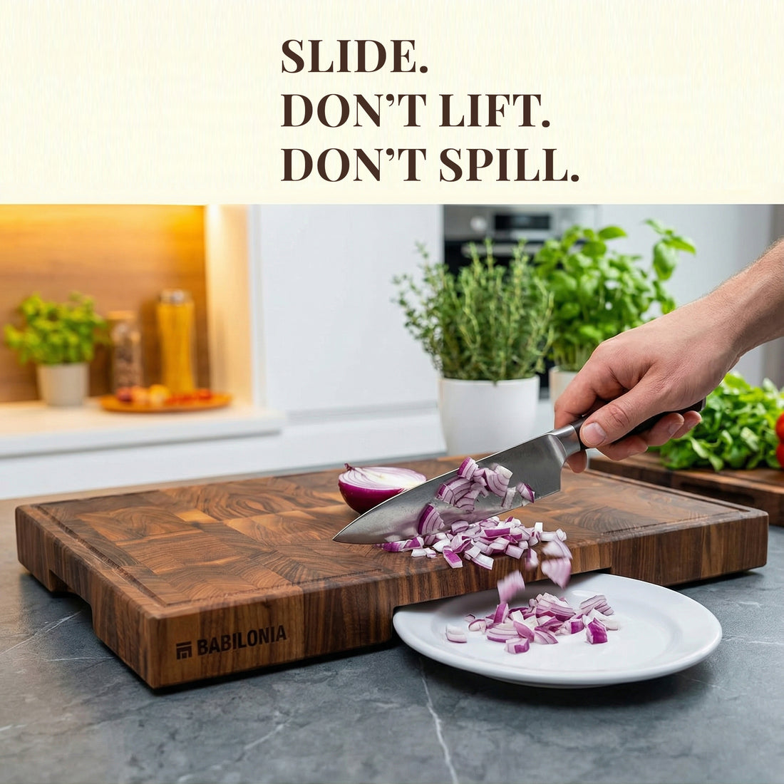 American Black Walnut Wood - End Grain - Oil & Plate Included