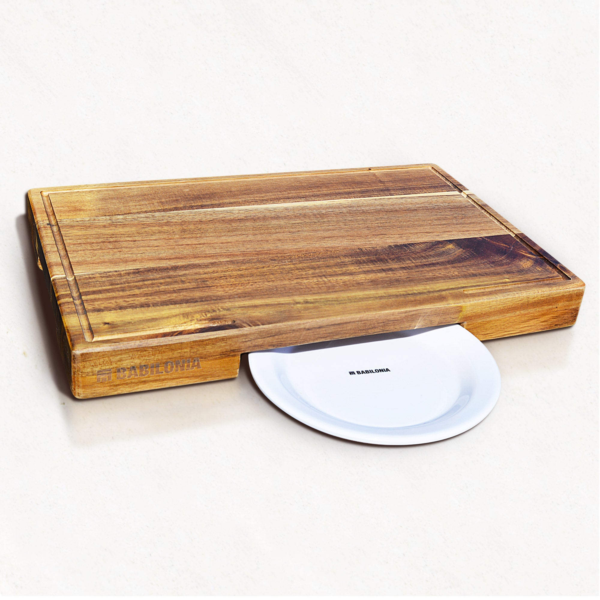 Pure Acacia Wood - Edge Grain - Oil & Plate Included – Babilonia